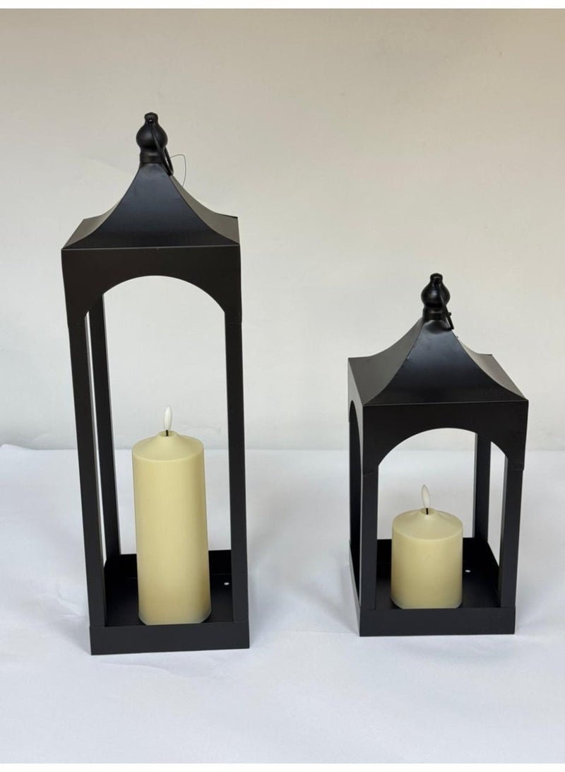 ليفينج مجموعة فوانيس رمضان 2قطع اسود - Image 4